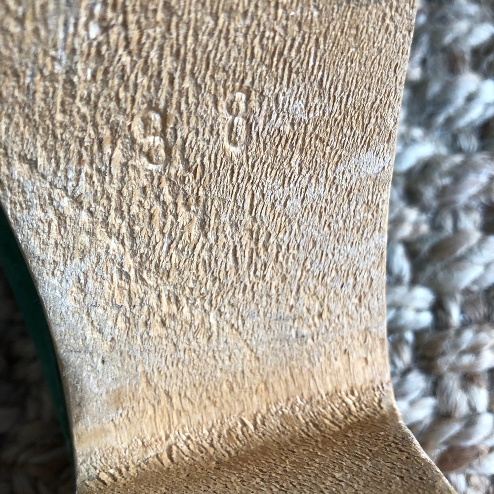 Clogsland Green Suede Classic Wooden Clog. Size 38 - Picture 11 of 12